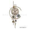 Reloj Creativo de Estilo Chino Nuevo Reloj para Sala de Estar Comedor Reloj de Pared de Lujo Ligero Decoración Reloj de Pared Arte Hoja de Ginkgo Reloj de Pared Atmosférico