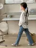Calça Flare Tutu Elefantinho 2026 Primavera Novo Estilo para Meninas Calça Flare Influenciador da Internet Tendência Levemente Flare para Meninas Maiores Calça de Sarja Macia