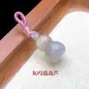 Pendente Pequeno de Cabacinha de Ágata Vermelha do Sul Natural Pulseira DIY Tecida à Mão Pingente de Jade Ornamento de Cabacinha