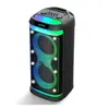 Comercio Electrónico Transfronterizo Popular Doble 8 pulgadas LED RGB Colorido Audio de Fiesta Bluetooth Altavoz Bluetooth