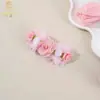 Novo Estilo Europeu e Americano Crianças Fofo Flor Corda de Cabelo Acessórios de Cabelo para Meninas e Bebês Tecido de Aparência Nobre Recorte Elástico Fino Faixas de Cabelo