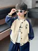 Ropa para niños para niños, chaqueta de béisbol para primavera y otoño, chaqueta deportiva casual estilo coreano para niños, ropa exterior para niños pequeños, venta al por mayor de comercio exterior