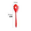 Espátula de silicone fina colher de sopa resistente a altas temperaturas utensílios de cozinha totalmente em silicone conjunto de oito peças espátula de cozinha antiaderente colher derramada