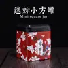 Tetera Caja de Hierro Olla Cuadrada Pequeña Paquete de Uno o Dos Té Blanco de Anji Té Verde Té Negro Té Aromático Tetera Cuadrada Pequeña Universal Estampada