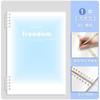 Cuaderno de hojas sueltas antiadherente Sijin B5, cuaderno extraíble A5, bloc de notas transparente de diario simple de alta apariencia