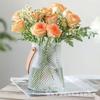 Vaso de Vidro com Diamantes Portátil Simples Estilo Europeu em Formato de U para Arranjo de Flores Hidropônicas, Vaso para Rosas e Lírios, Decoração de Sala de Estar, Flores Frescas