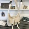 Bolsa Transversal Casual Ultramoderna, Moderna e Simples 2025, de Grande Capacidade, em Nylon com Vários Bolsos, para Estudantes do Sexo Feminino Irem às Aulas