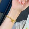 Novedad Pulsera Huan de Dos Tiempos Flor de Loto Flor de Loto Elegante Regalo Entrada Lujo Personalizado Moda Femenina Pulsera Antigua