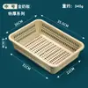 Cesta de cocina grande de 1 kg extra gruesa para verduras, cesta de almacenamiento, cesta rectangular de plástico para artículos varios, cesta para lavar y escurrir verduras