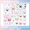 Adesivos de Tatuagem à Prova d'Água Femininos Duradouros Coloridos Borboleta Adesivos de Tatuagem High-end Clavícula Artificial Nova Cobertura de Cicatriz