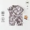 Roupas de Bebê Estilo Japonês, Algodão de Bambu, Estilo Fino de Verão, Macacão Curto para Recém-Nascido Classe A, Macacão Unissex para Bebê