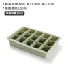 Molde para Cubitos de Hielo de Silicona de Grado Alimenticio con Tapa, Caja de Hielo de 15 Compartimentos para Bar Bebidas Frías, Bolas de Hielo Grandes, Cubitos de Hielo Pequeños, Molde para Congelar