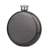 Garrafa Redonda de Aço Inoxidável 304 Mais Vendida Transfronteiriça, Mini Garrafa Portátil 5oz com Pintura Brilhante, Presente Atacado
