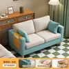 Apartamento Pequeno com Armazenamento Reclinável, Adequado para Duas a Três Pessoas, Sala de Estar, Escritório, Quarto, Aluguel de Apartamento, Sofá Simples de Tecido