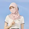Máscara Solar de Seda de Hielo para Hombre, Máscara Facial Completa UV, Cubrecabezas para Montar al Aire Libre en Verano, Sombrero Protector de Cuello, Gini Facial