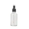 Botella de Esencia de 15 ml Botellas Cosméticas Portátiles Botella Gotero de Aceite Esencial al por Mayor Botellas de Vidrio Transparente de 10 ml
