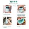 Molde para Cubitos de Hielo de Taza Exprimible, Charola para Hielo Cilíndrica de Fácil Liberación, Mini Cubitera de Grado Alimenticio, Contenedor de Almacenamiento de Caja de Hielo