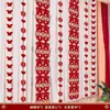 Quarto de Casamento Longo Layout de Personagem Feliz terno Borboleta Flor Decoração de Casamento Casa Nova Quarto Sala de Estar Mulher Cortina Pingente