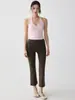 Pantalones Harem 7/8 para Mujer, Nuevo Estilo Verano 2026, de Cintura Alta, Caídos, Pierna Ancha, Versátiles, Pantalones de Yoga Rectos para Mujer Petite