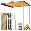 Fábrica Fonte Tenda Lateral para Carro SUV Abertura Rápida Liga de Alumínio Tenda Lateral para Carro Equipamento de Estilo Camping para Viagem ao Ar Livre para Várias Pessoas