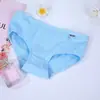 A001 Ropa Interior de Algodón para Mujer al por Mayor, Estilo Juvenil, Calzones de Algodón Puro en la Entrepierna, Tiro Bajo, Transpirables, Paquete de 12