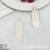 Acessórios de cola creme cor de doce material diy feito à mão clipe lateral clipe de lâmina plana 7cm clipe de cabelo liso sem costura