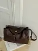 Bolso estilo retro Melard color café, gran capacidad, alta gama, versátil para ir al trabajo, bolso de hombro para mujer, transfronterizo