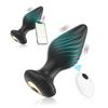 Produto novo transfronteiriço Anderson masculino rosca grossa traseira carregamento controle remoto sem fio APP vibração plug anal traseiro de silicone