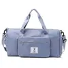 Nova bolsa de viagem dobrável, bolsa casual leve para natação e fitness com compartimentos separados para molhados e secos e compartimento independente para sapatos, bolsa esportiva portátil