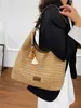 Bolso de Mano Tejido para Mujer 2026 Nuevo Estilo Estilo Perezoso Bolso de Hombro Gran Capacidad Casual para el Trabajo Vacaciones en la Costa Bolso de Axila