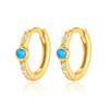 Anillo de Tremella 925 Puro Jingxu Pendientes de Esmalte Verde Aobao Pendientes Elegantes de Lujo Ligero Retro Pendientes