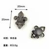 Accesorios de metal para zapatos con agujeros, aleación, corazón con incrustaciones de diamantes, flor puntiaguda, mariposa grande, accesorios para zapatos con agujeros, joyería, hebilla de metal.
