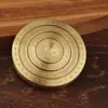 Giroscopio de Dedo Brújula de Latón, Disco Bagua, Adorno de Artesanía Metálica de Latón, Brújula de Cobre Giratoria, Brújula Portátil