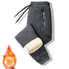Pantalones de Felpa para Hombre para Dropshipping Transfronterizo, Nuevos Pantalones Gruesos Impermeables y a Prueba de Viento de Lana de Cordero y Algodón para Otoño e Invierno, Tallas Grandes