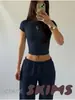 Camiseta Azul Básica Skims Obl