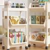 Prateleira de Armazenamento Doméstico Estante de Livros Prateleira de Armazenamento de Brinquedos e Lanches Carrinho Móvel para Mães e Bebês Prateleira de Armazenamento de Cozinha Armazenamento Atacado