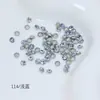 Cristal Dongzhou Piedras de Strass Pequeñas SS11 Coloridas Redondas con Base Puntiaguda de Vidrio, Piedras de Strass Trituradas Super Brillantes para Uñas