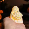 Decoração Ornamentual de Lanterna de Abóbora Fantasma Luminosa de Halloween Nova Criativa Transfronteiriça Decoração de Luz para Atmosfera de Festa Luz Noturna