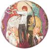 Death Note Series Desenho animado Bidimensional Emblema de folha de flandres Espelho Chaveiro Acessórios Pingente Periférico
