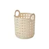 Cesto de Armazenamento de Plástico Imitando Rattan Mais Vendido para Casa, Cesto de Armazenamento de Luxo Leve Medieval Imitação de Bambu, Caixa de Armazenamento, Cesto de Lavanderia
