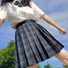 Venta al por mayor de fábrica Uniforme JK Conjunto completo Falda plisada Estilo japonés Falda de cuadros Línea A Traje original auténtico Falda estilo preppy