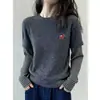 Camiseta listrada de manga longa, estilo duas peças, em tecido escovado espesso, para mulheres, peça base, estilo para o trabalho, versão coreana, top versátil para o início do outono