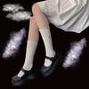 Calcetines japoneses Lolita bonitos y suaves para chica, cortos y de longitud media con lazo Lolita JK, finos para mujer para verano y primavera y otoño.