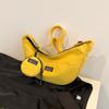 Verano 2025 Nueva Bolsa Dumpling para Mujer Moda Cuadros Fresca Simple Elegante Estudiante Hombro Bandolera