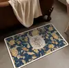 Felpudo retro baño puerta de baño absorbente secado rápido lodo de diatomeas alfombrilla suave baño inodoro alfombrilla antideslizante