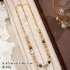 Transmisión en Vivo Popular Otoño e Invierno Retro Conjunto de Joyería de Pulsera y Collar de Perlas Joyería de Nicho de Lujo Ligero Conjunto de Joyería de Alta Gama