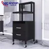 Carrito de Herramientas Especiales para Salón de Peluquería, Carrito para Tienda de Peluquería, Estante de Almacenamiento, Carrito de Almacenamiento de Metal para Barbería Sin Instalación