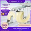 Rodízios Universais de Nylon Chengyi Tamanho Médio 3 polegadas 4 polegadas 5 polegadas Branco Resistente ao Desgaste e Suave Roda Direcional de Nylon Roda com Freio