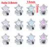 Cuentas ABS con Cuentas Animal Conejo Estrella Corazón Planta Cuentas Sueltas DIY Perforadas Accesorios para Collares Pulseras Joyería