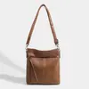 Bolsos de Nuevo Estilo para Hombre y Mujer, Cuero Sintético Texturizado Simple de Alta Gama, Bolsos Retro para Hombre y Mujer, Bolsos de Hombro de Moda y Tendencia para Hombre